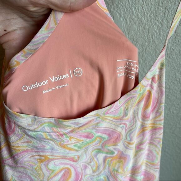Outdoor Voices The Exercise Dress Pink Marble - Picture 6 of 9